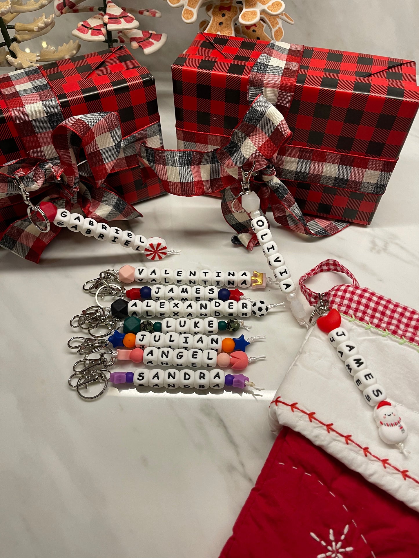 Silicone Bead Keychains