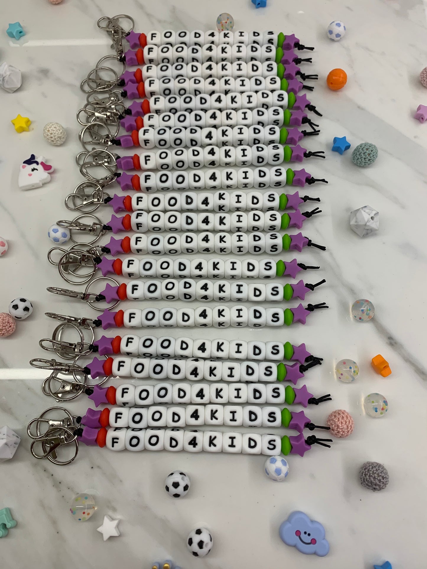 Silicone Bead Keychains