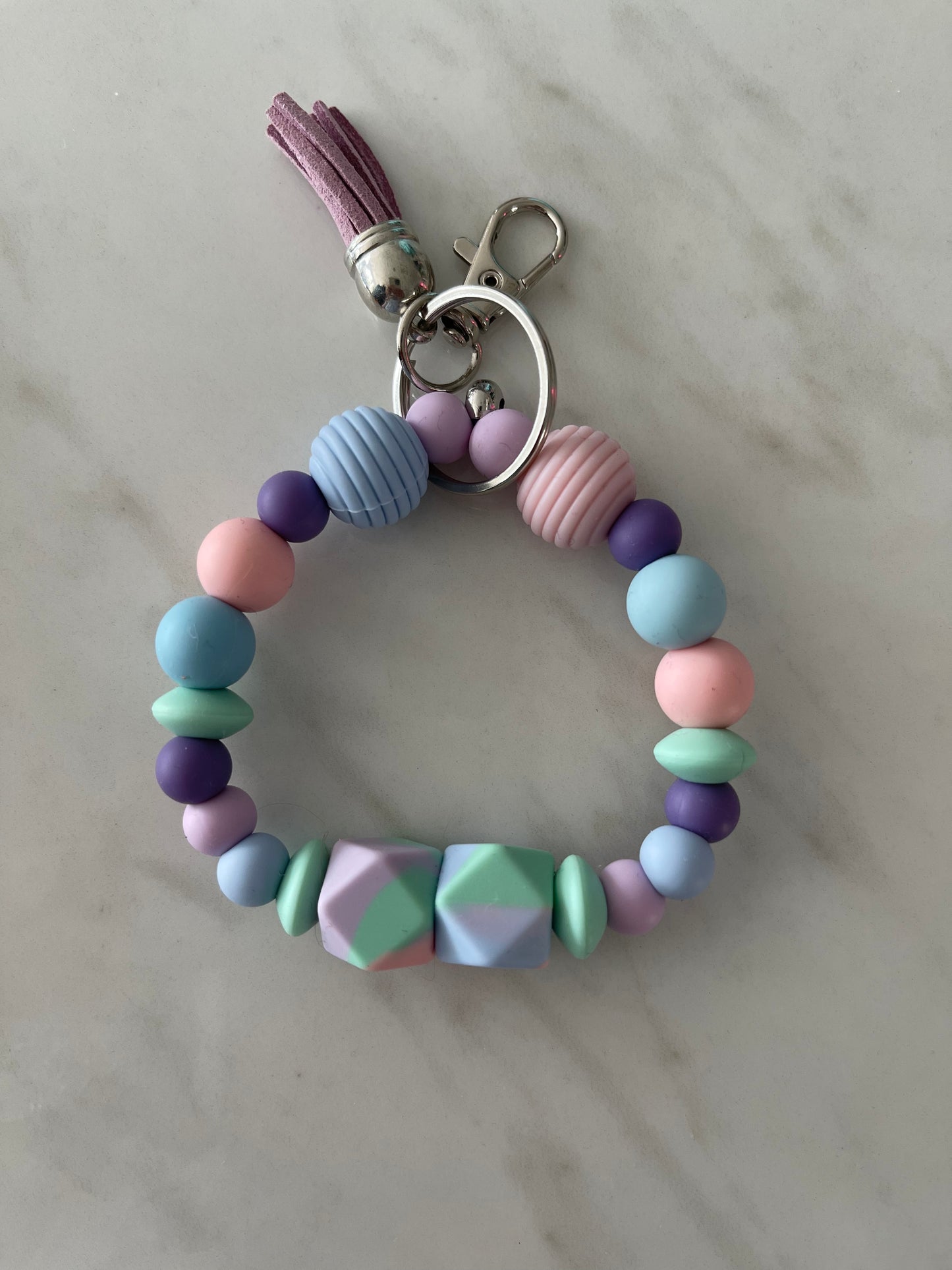 Silicone Bead Keyrings