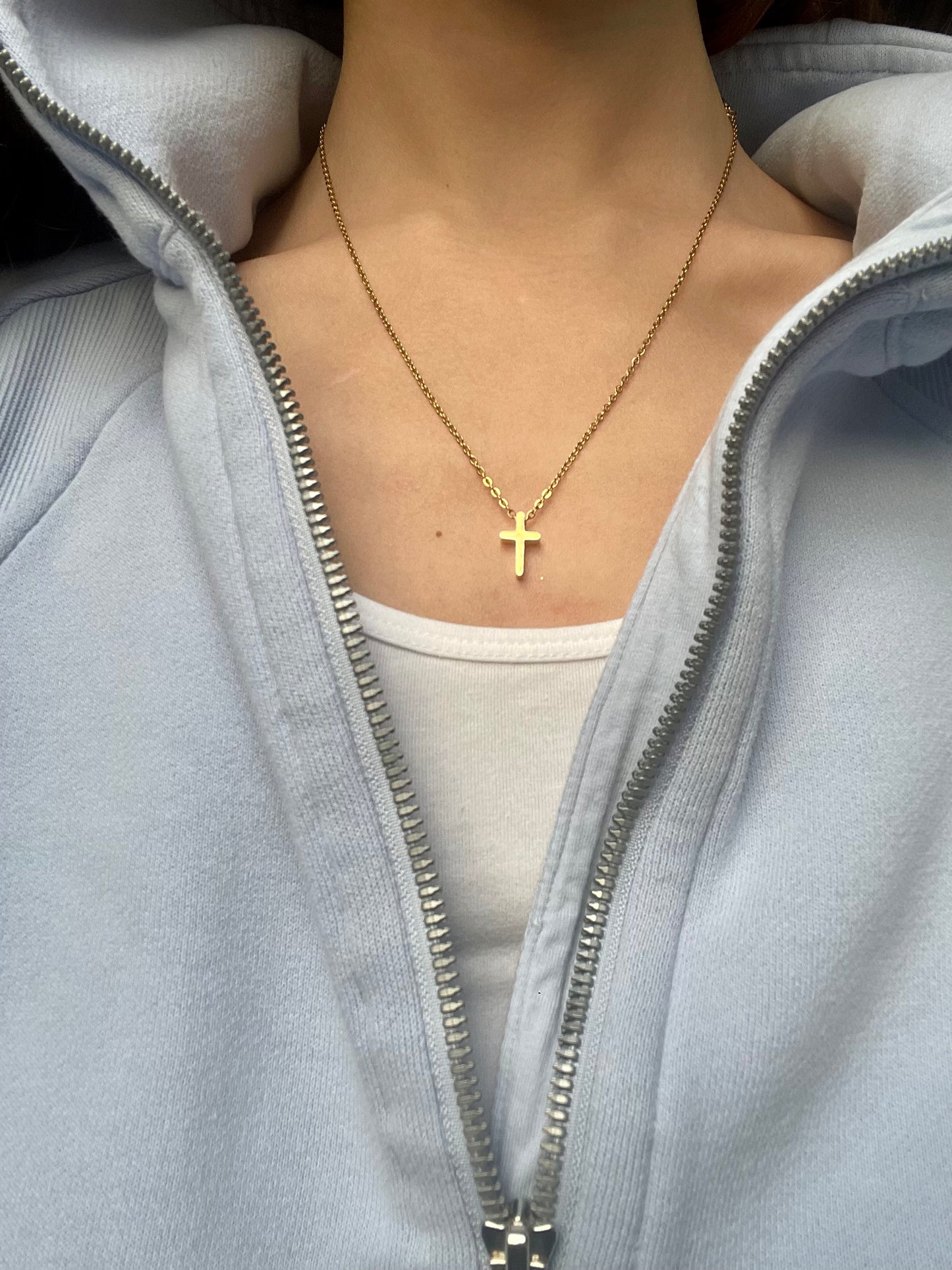 Gold Plated Cross Necklace