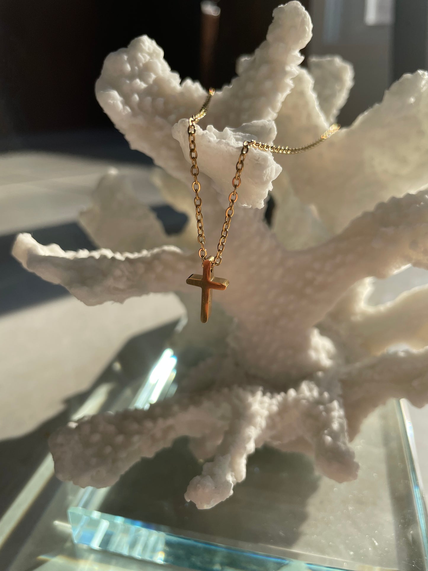 Gold Plated Cross Necklace